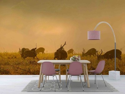 3D Nature Animal Self-adhesive Removeable Wallpaper Wall Mural