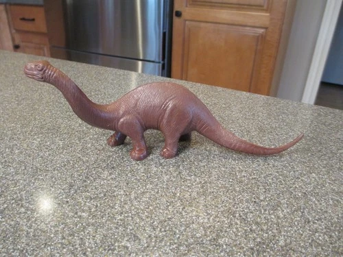VINTAGE MARX BROWN BRONTOSAURUS PREHISTORIC DINOSAUR