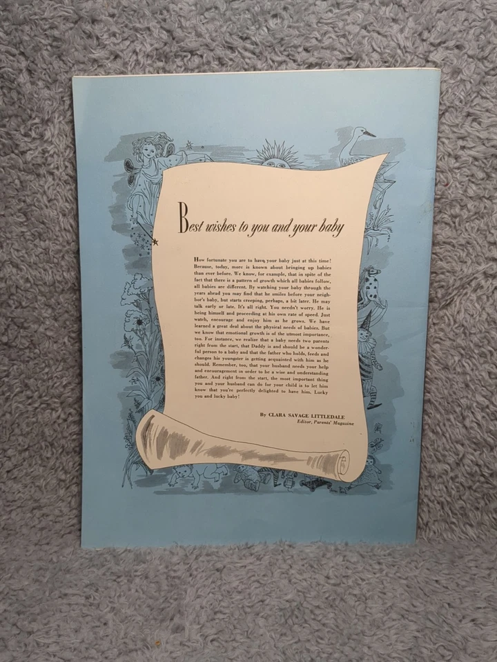 1956 Parents' Magazine Baby Care Manual New Born Advertising Ephemera Paper - Image 3 of 4