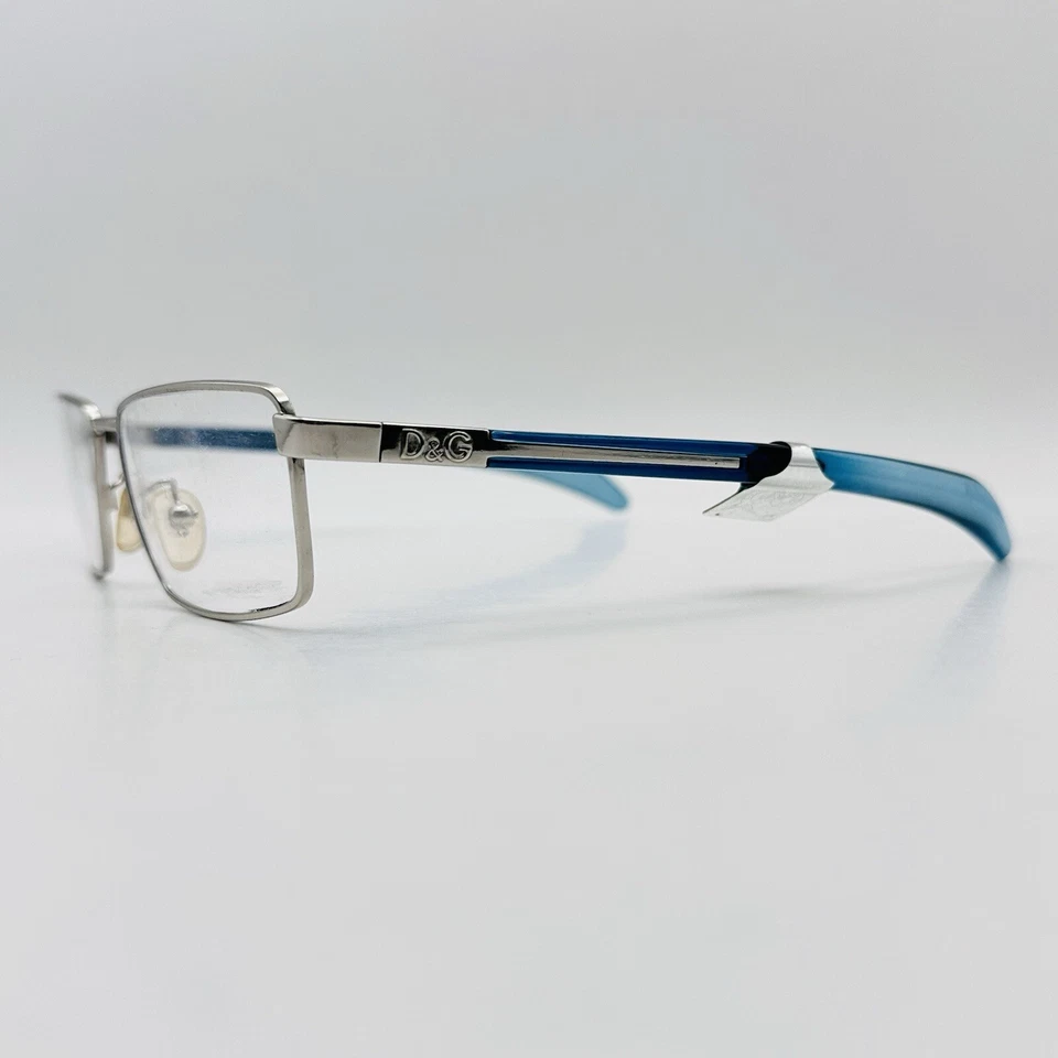 Dolce Gabbana Anteojos Para Hombre Y Mujer Cuadrados Plateados Azul DG 2050 LOGO NUEVO Foto 2 de 4
