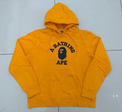 BAPE Hoodie Authentic A Bathing Ape Pull Over Hoodie Sweatshirt Japan XL