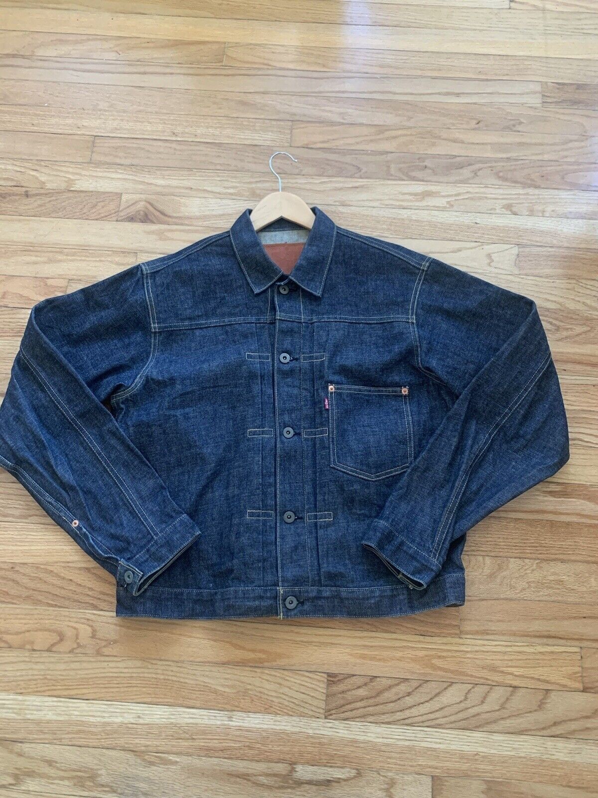 Levis LVC 507 Big E Type 2 Selvedge Denim Jacket 1940s Mens 40 Large Japan