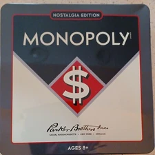 NEW Monopoly Nostalgia Edition Collectible Tin Vintage 1937 Classic Board Game!!