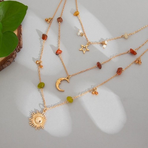 Unique Design Multilayer Necklace Suitable for Casual and Vacation Outfits - Picture 7 of 8