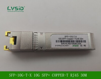 SFP-10G-T-X COMPATIBLE CISCO 10G SFP+ COPPER-T RJ45 30M OPTICAL TRANSCEIVER