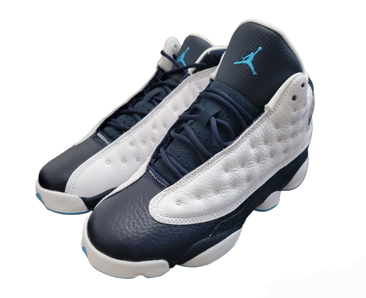 Air Jordan 13 GS Retro White Sz 6 Obsidian Powder Blue DJ3003-144