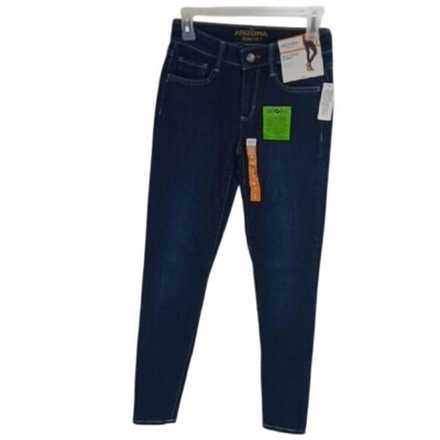 Arizona Jean Company Jeans Blue Denim Fave Super Skinny Womens Size 0