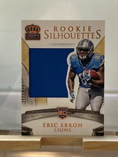 2014 Panini Crown Royale Rookie Silhouettes /199 Eric Ebron #223 RC Lions 1466