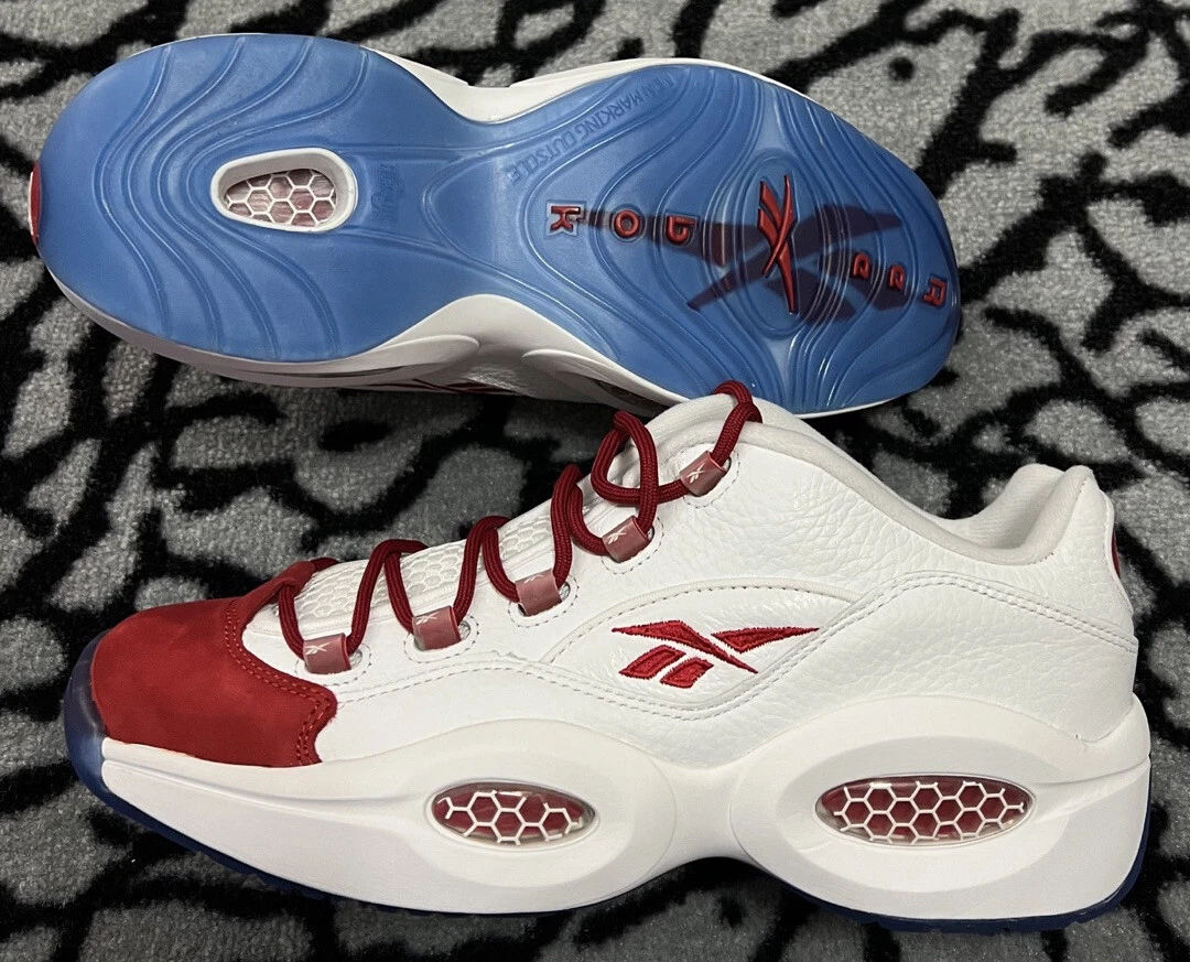 Reebok Question Red Toe Suede￼ Size 12 Allen Iverson Suede Very Rare | eBay