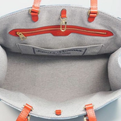 Louis Vuitton ONTHEGO GM Tote Shoulder Bag M44992 Denim Blue Monogram Woman New - 第 6/12 張圖片