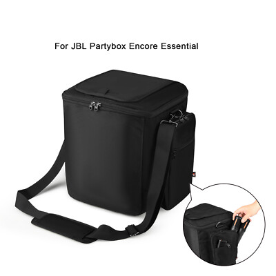 For JBL Partybox Encore Essential Outdoor Karaoke Speaker Case Storage Bag Black