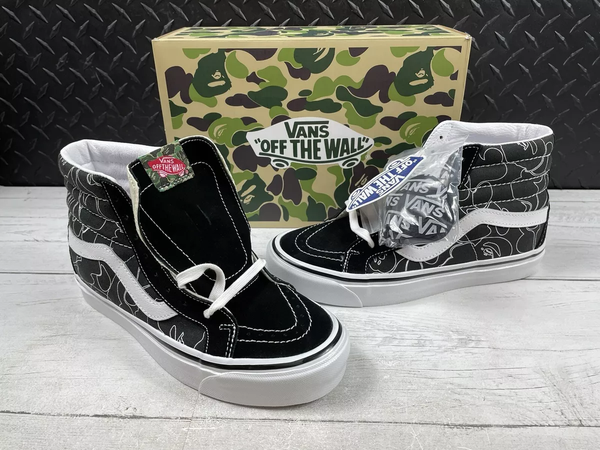 Vans Sk8-Hi 38 DX Bape Line ABC Camo Size Men’s 7.5/Wmns 9 New