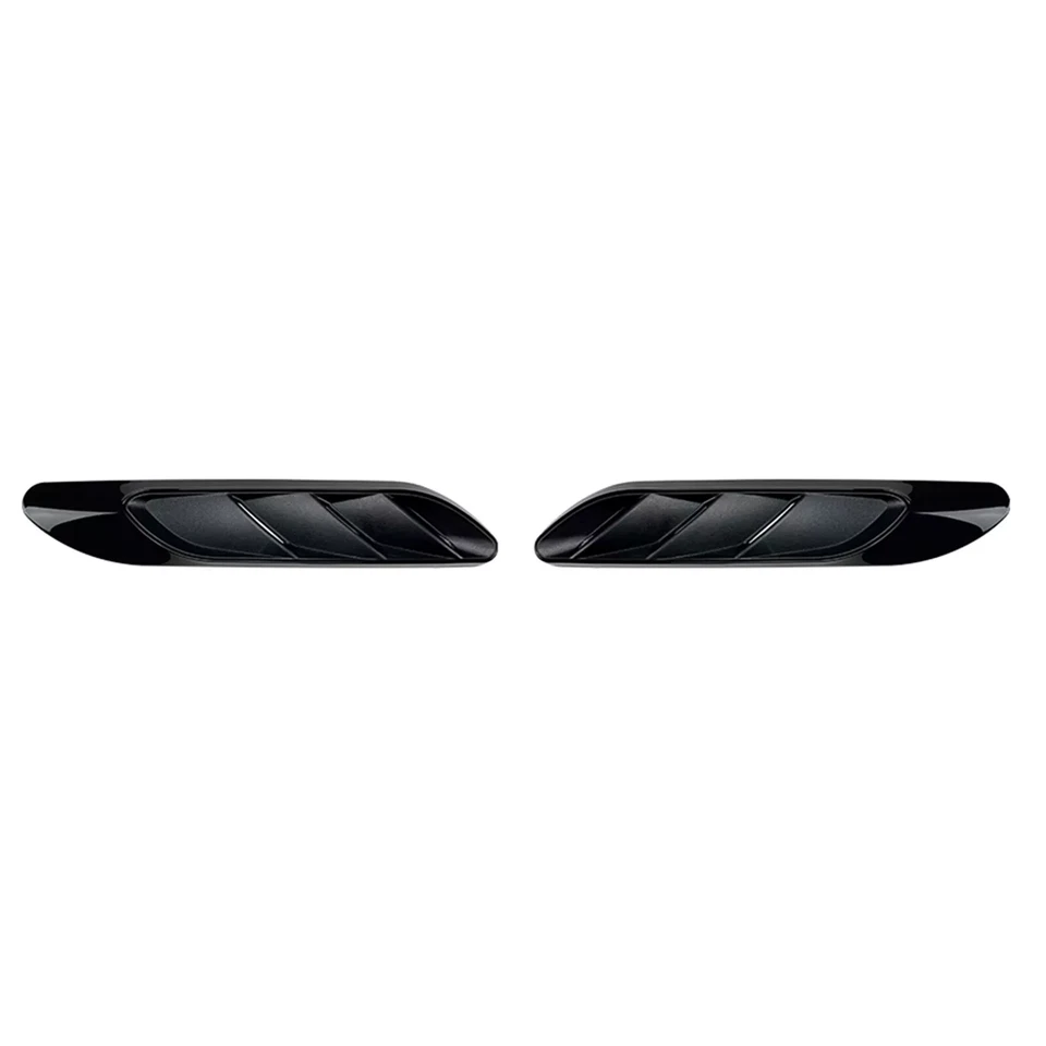 For Mercedes Benz C E CLA 2Pcs Sport Black Side Fender Air Vent Outlet Trim Foto 2 de 4