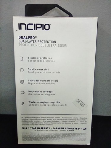Incipio DualPro Dual-Layer Samsung Galaxy S10e Clear Cell Phone Case Protector - Zdjęcie 4 z 14