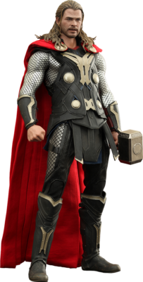 1:6 Hot Toys Thor El Mundo Oscuro Figura Movie Masterpiece Thor