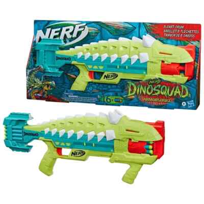 Nerf DinoSquad Armorstrike Dart Blaster, 16 Nerf Elite Darts 8+
