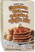 Trader Joe's Cinnamon Bun Inspired Pancake & Waffle Mix  Best by April 8, 2026