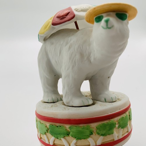 Schmid Music Box with Bahama Bear Plays Good Old Summertime (extra bear) - Picture 2 of 12