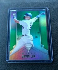 2020 Panini Chronicles Gavin Lux Rookie Titanium Green Parallel