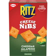 24 Boxes Christie Ritz Cheese Nibs Cheddar Jalapeno Flavored Crackers 180g Each