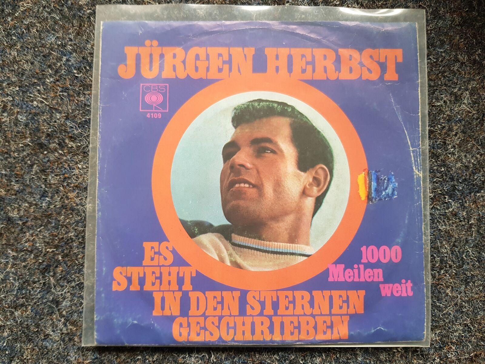 7"" Single Vinyl Jürgen Herbst - Es steht in den Sternen geschrieben/ 1000 Meilen