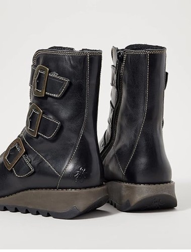 Gorgeous Fly London Women's Scop 110fly Black Biker Boots (Uk 6) BNiB RRP £170 - Picture 6 of 9