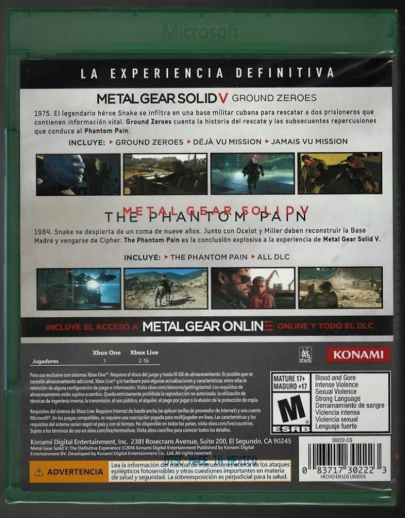 Metal Gear Solid V: The Definitive Experience - Xbox One, Xbox One