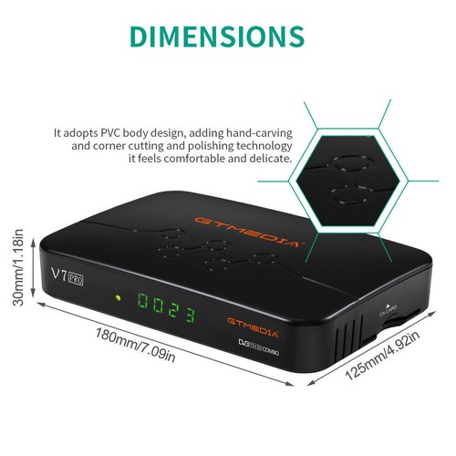 Terrestrischer Sat TV Receiver DVB-S2/S2X/T2 Combo Satelliten Receiver für Mars - Bild 4 von 16