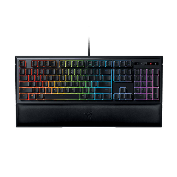 Razer Ornata Chroma: Mecha-Membrane Gaming Keyboard w/ Leatherette Wrist Rest