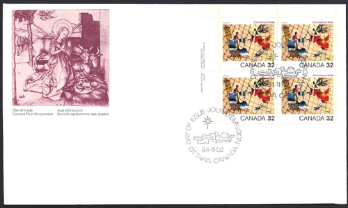 🍁Canada    #1040 ULpb     "CHRISTMAS"   Brand New  1984 First Day Cover