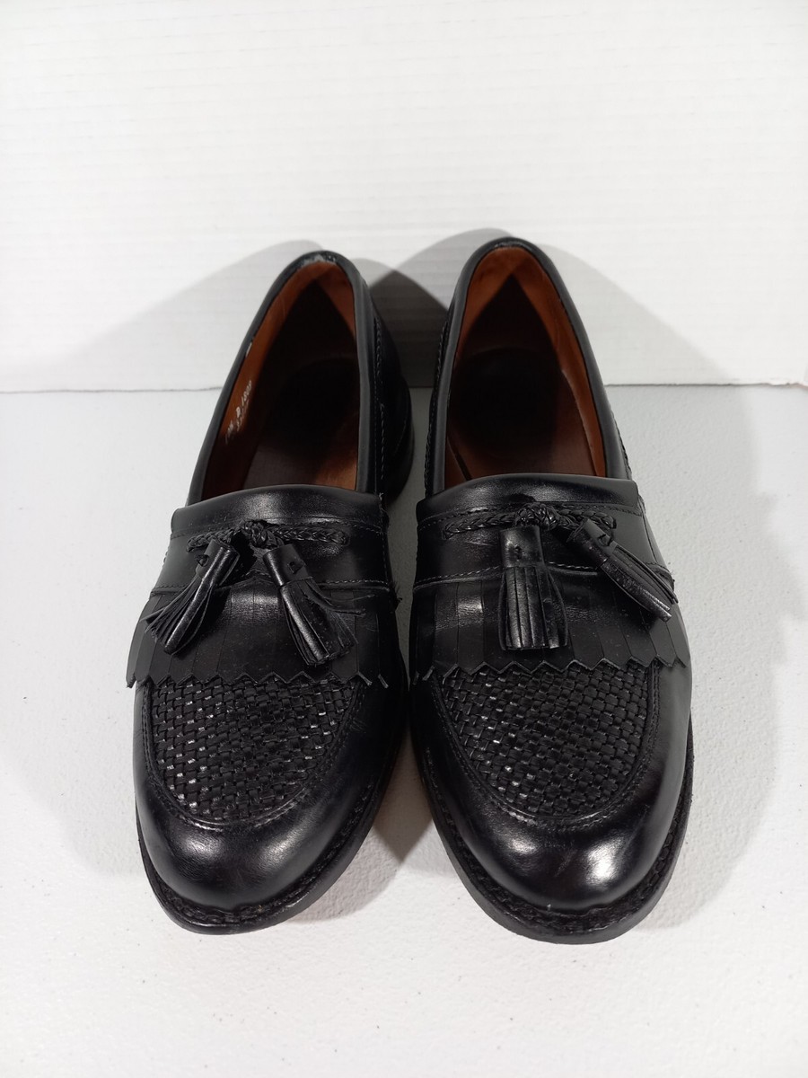Allen Edmonds Cody Black Leather Tassel Kiltie Loafer 1809  display picture 1