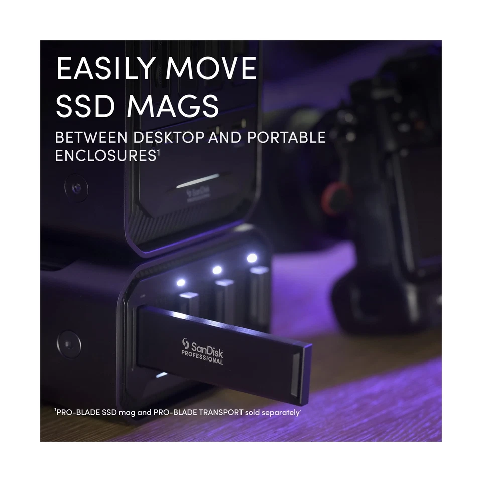 SanDisk Professional 0TB PRO-Blade Station - Powerful 4-Bay PRO-Blade SSD Mag... - Image 2 of 4