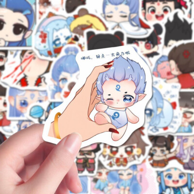 102 Sheets Ne Zha 2 Aobing Cosplay Anime Stickers Laptop Phone Notebook Gift