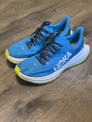 HOKA ONE ONE CARBON X2 BLUE RUNNING SHOES 1113526-DBCTR MEN'S SIZE