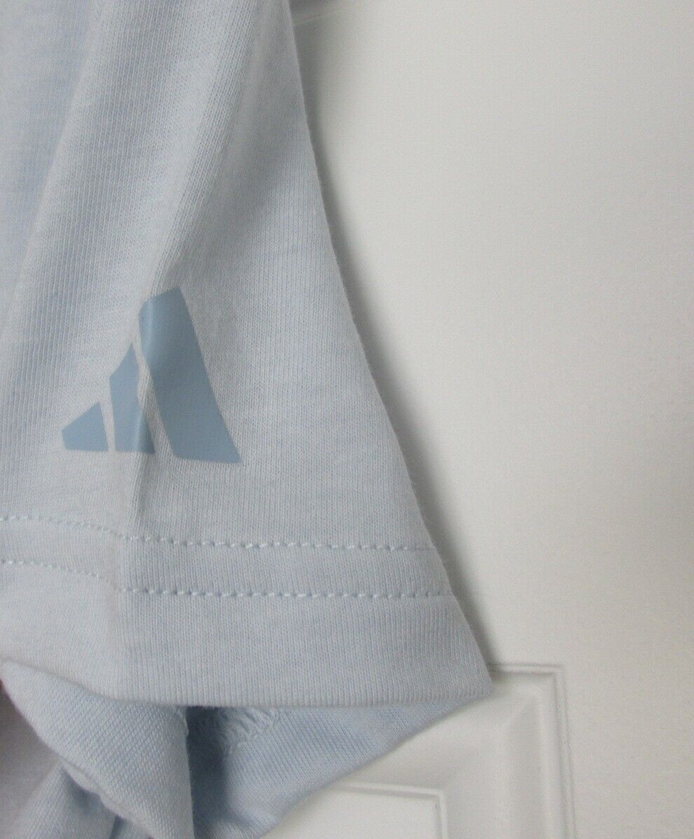 NEW TODDLER BOYS ADIDAS ESSENTIAL HALO BLUE TEE SHIRT & SHORTS SET SZ 2T $38 thumbnail 3