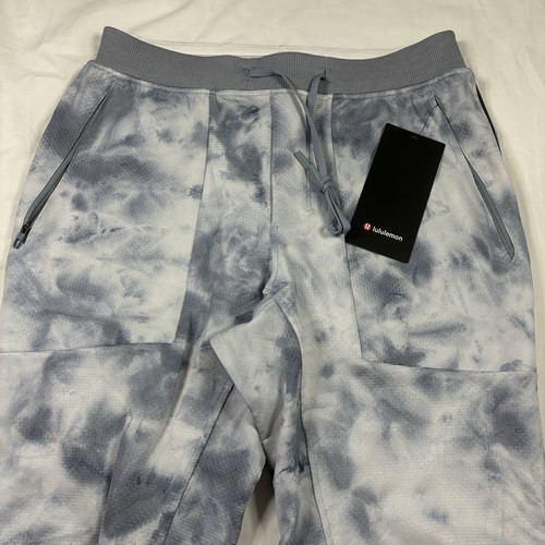 Lululemon Textured Tech Pant Sweatpant TDW1 Blue White Gray Men’s Size L - Picture 2 of 6