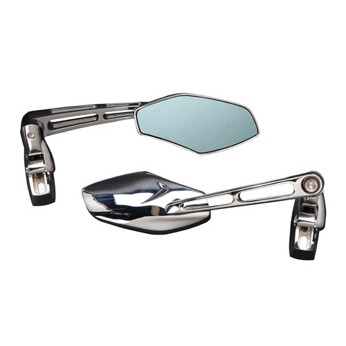 Pair Chrome Side Mirrors Anti-Glare For Honda CBR 600 F3 F4i 900 929 954 1000 RR - Picture 6 of 11