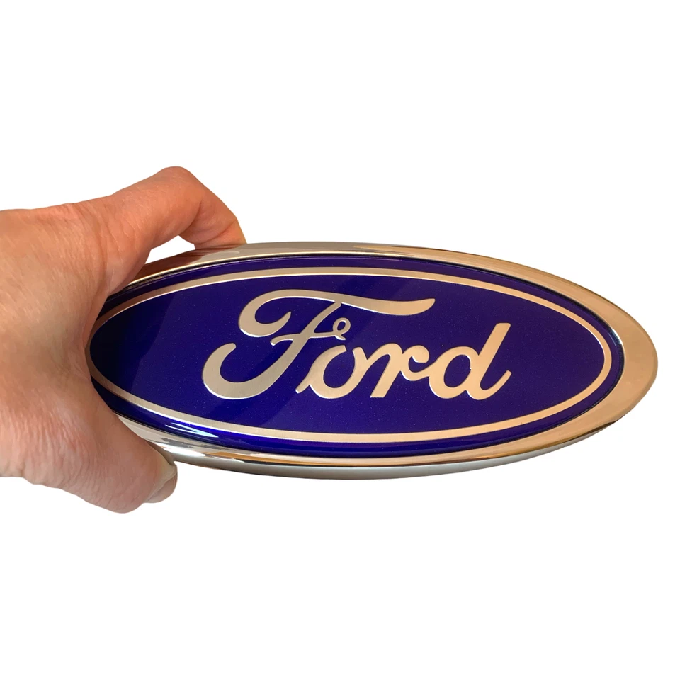 Emblema insignia Ford - Delgado plano 9" logotipo puerta trasera o rejilla para Ford F-150 Flex Foto 2 de 4