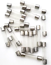 Lot of 20 Bussmann AGC1/2 250 Volt 1/2 Amp 1/4" x 1-1/4" Glass Fuses Fast Acting