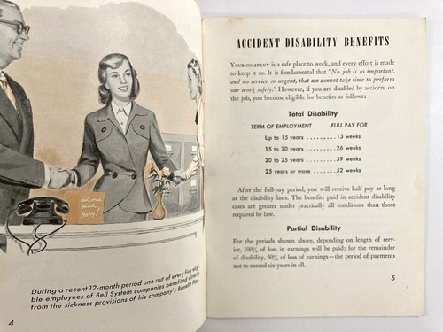 Folleto del plan de beneficios de Bell Telephone Facts About Your Company de abril de 1950 - Imagen 6 de 17