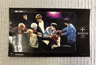 BTS 2017 WINGS TOUR IN JAPAN Kyocera Dome Official Sticker BTS 2017 WINGS TOUR IN JAPAN Kyocera Dome Official Sticker