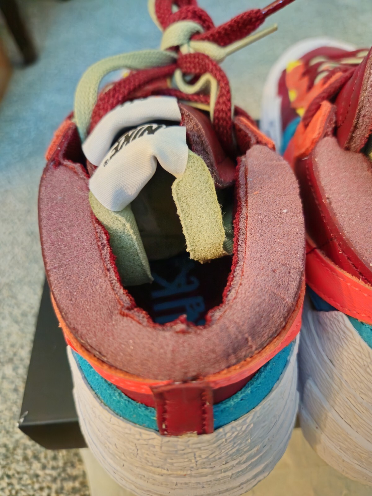 SACAI X NIKE Nike Blazer Kaws taglia 8 Low x KAWS x Sacai Team rosso 2021 DM7901 600