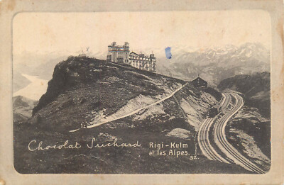 B505 Suchard Chocolate advertising postcard - Rigi-Kulm and the Alps