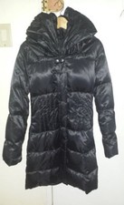 Parasuco Puffer Duck Down Coat Jacket Winter Parka Black Pillow-collar Hooded S