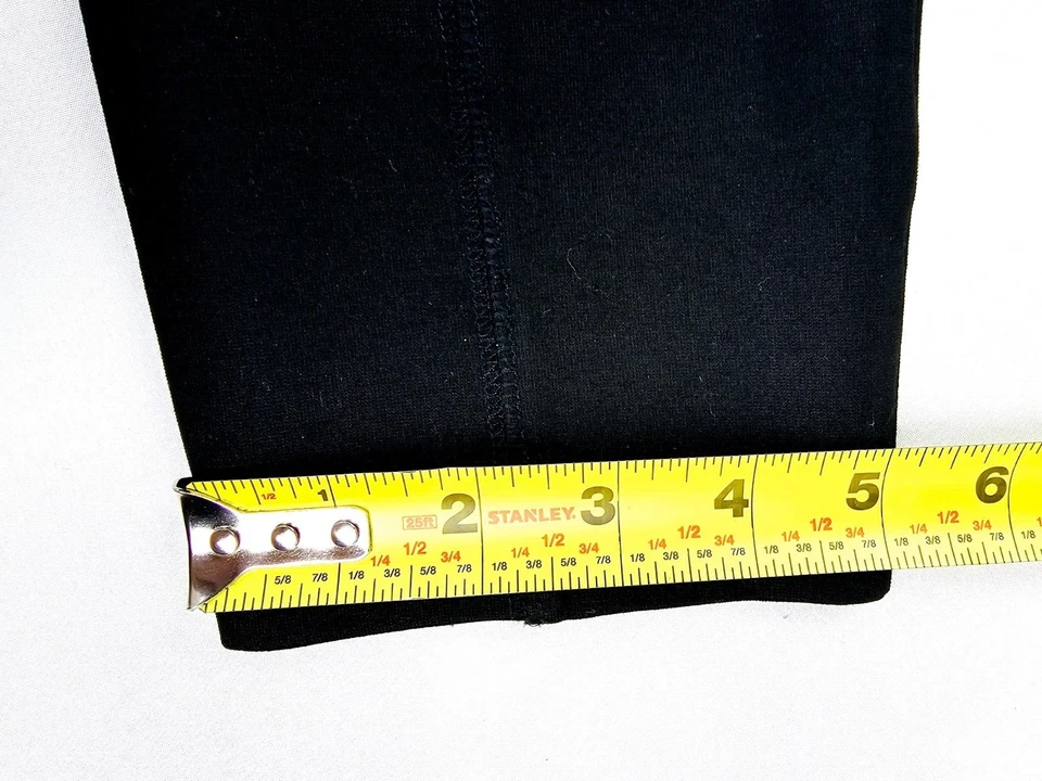 J. Crew Size 12R Womans 27 Inch Inseam Black Pixie Leggings Ponte Back Zip Pants - Image 3 of 4