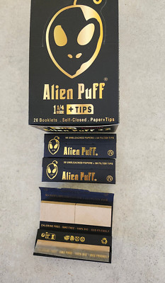 Alien Puff With Tips Rolling Papers (3 Packs)