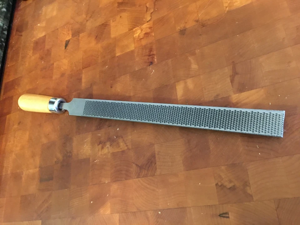 WOOD RASP & HANDEL - Nicholson 12"  HALF ROUND  (Made in the USA) USA Handle - Image 3 of 4
