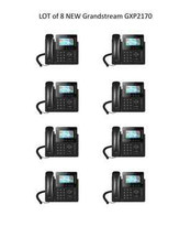 LOT of 8 New Grandstream GXP2170 12 Line w/ Color Display - FREE SHIPPING