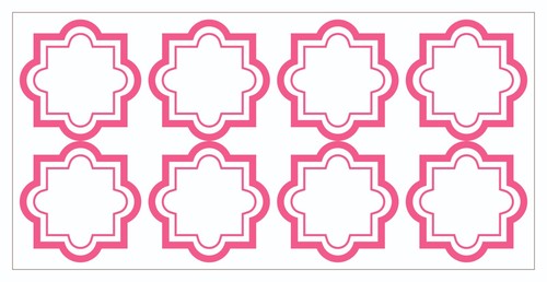 Tile Stickers Waterproof Border Metro Pink Mosaic Pack Of 24, 200mm x 100mm BT13 - Picture 16 of 19