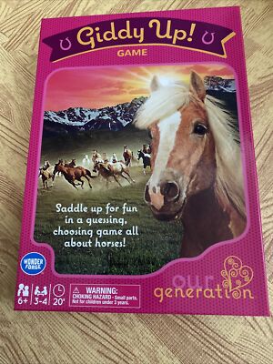 Our Generation Giddy Up Game Family Kids Board And Cards Game